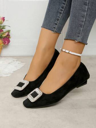 Zapatos con adornos de cristal, zapatos con adornos de cristal, zapatos con adornos de cristal completos, zapatos con adornos de cristal brillante, zapatos con adornos de cristal cuadrados, zapatos con hebilla de cristal cuadrada - zapatos cuadrados con adornos de cristal, zapatos planos con adornos de rhinestone - zapatos planos con adornos de rhinestone, zapatos de tacón bajo con adornos de cristal, zapatos de tacón grueso con adornos de rhinestone, zapatos de tacón fino con adornos de cristal - Nuevos zapatos con adornos de rhinestone 2025, zapatos con adornos de cristal estilo francés, zapatos con adornos de cristal brillante