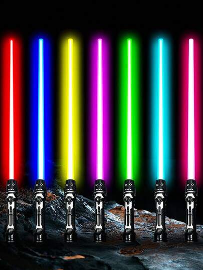 Bộ 1 thanh kiếm laser có thể kéo dài, đồ chơi giảm căng thẳng phát sáng kép (không bao gồm pin). Màu sắc sản phẩm sẽ được giao ngẫu nhiên, và màu sắc của một số bộ phận có thể khác nhau. Đồ chơi tương tác cho trẻ em, quà tặng sinh nhật, quà tặng tiệc tùng.