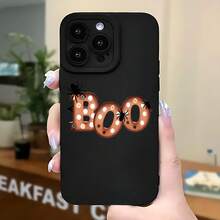 2026 nueva funda de teléfono esmerilada, funda de teléfono con estampado de araña Boo de Halloween para  17 15 Pro Max  17 14 Pro  17 13  Galaxy S23 S22 S21 protector de teléfono funda de pareja regalo para él y ella regalo de vacaciones - Blanco antiguo - Ver 5