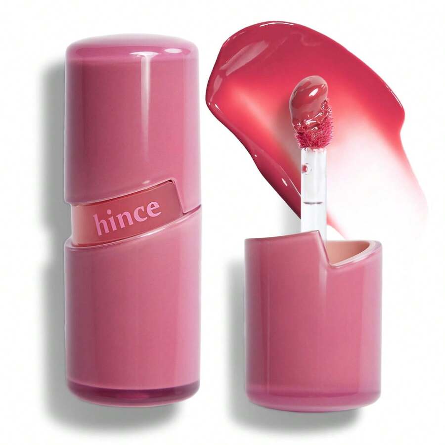hince Raw Glow Lip Tint PINK PEPPER 13 4ml - Stain Glazed, Glossy Dewy Lip Gloss, Non Sticky & Long Wearing For Natural Glass Glow, Hydrating, Moisturizing Liquid Lipstick, Vegan - 粉紅辣椒 13 - 查看 1