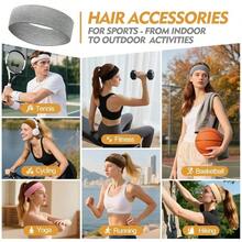 KKXY Headbands For Wen Stoc Stuffers - 8Pcs Head Bands Non  For Wen's Hair Accessory Stretchy Fabric  Headband For Workout  Yoga Running Christmas Birthday Gif For Wen S - Màu be - Xem 5