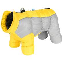 Pet Thermal Four-Legged Clothing, Warm Clothes Small Dogs, Insulated Dog Jackets, Reflective Winter Four-Legged High-Neck Dog Jackets, Windproof Pet Thermal Wear (Suitable Medium And Small Dogs) - 玫紅色 - 查看 5