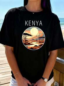 Women T-Shirts - Black - View 8