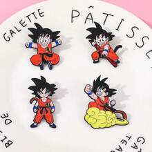 1 chiếc ghim cài áo hình Dragon Ball cổ điển, phụ kiện ba lô Son Goku thời trang và dễ thương, được làm từ hợp kim kẽm, thích hợp để đeo hàng ngày hoặc làm quà tặng. - Nhiều màu - Xem 3