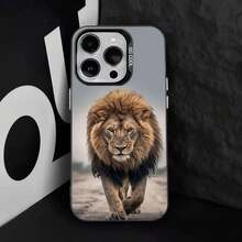 L-Lion Animal Phone Case For  17,16,15,14,13,12,11,Pro,Max,Plus,E,Air,Mini Black Tpu Cover.Holiday Phone Accessories. - Z8 - Xem 11