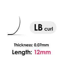 Seedew 1 Sheet 16 Rows L LJ LB LC LD LU(M)N Curled Eyelash Extensions, L-Shaped Special Curl Faux Mink Classic Soft Natural 0.07mm Mixed Length Matte Black Individual Lash Clusters, Lash Clusters, Individual Lashes, False Eyelashes, Eyelash Extensions - Black - View 21