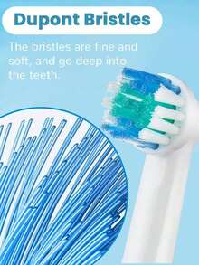 Replacement Toothbrush Heads Compatible With Professional Electric Toothbrush, Toothbrushes Brush Head Refills For Pro 1000 500 1500 100 7500 DB4010 360 400 8000 7000 3000 6000 300 9600 2000 4000 - Multicolor - View 4