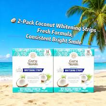 14/28/56 Strips GuruNanda Teeth Whitening Strips - 7-Day Treatment With Non-Slip, Dry Strip Technology - Whitening Designed With Care For A Brighter Smile PZXL - 白色 - 查看 11