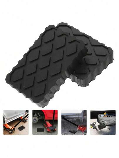 1Pc/2Pcs 120 * 80 * 20 Type Lifting Machine Rubber Pad Rubber Block Car Chassis Jack Rubber Pad