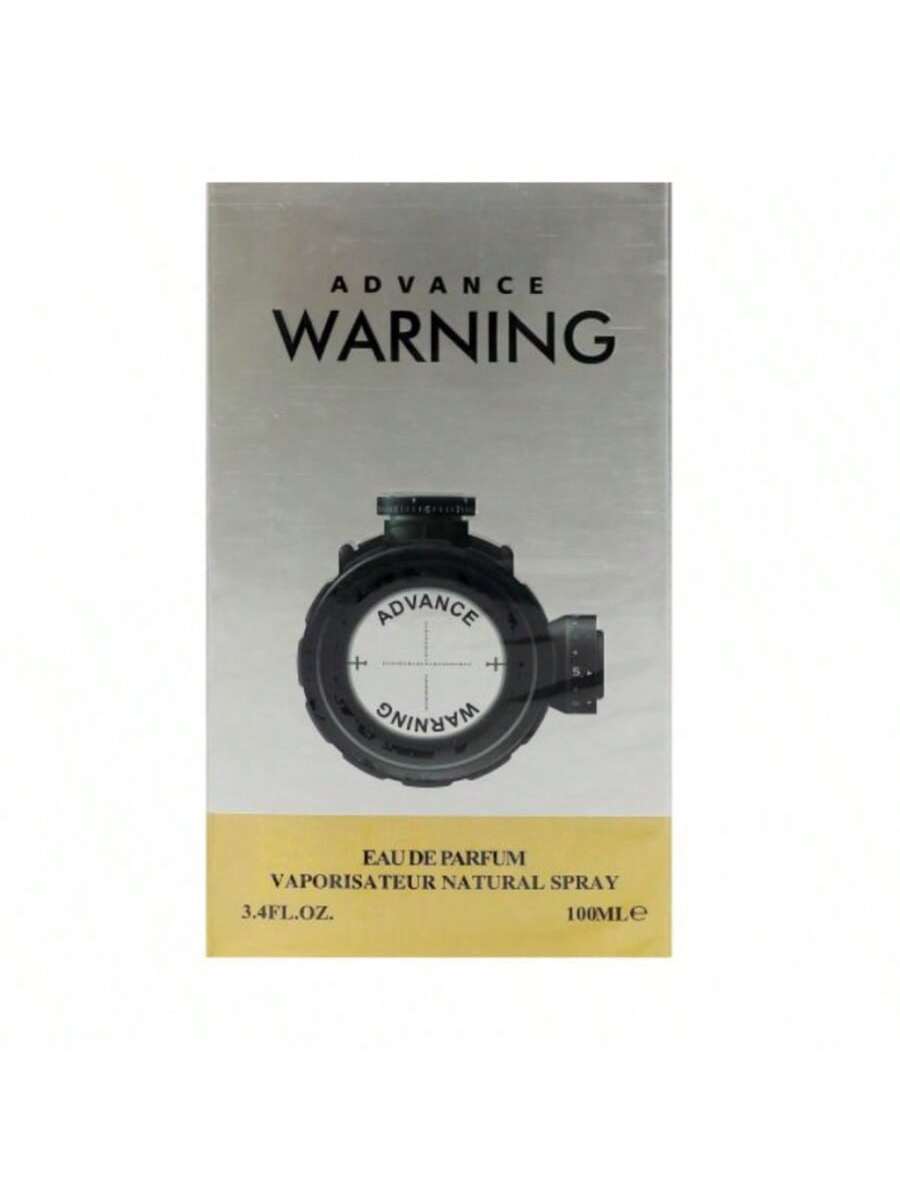 Lovali Advance Warning Eau de Parfum 100ml (3.4oz) - Fragrancia Masculina Concentrada, Vaporizador Natural, Design Elega