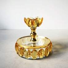 1pc Handmade Exquisite Crystal Glass Decorative Jar, Decorative Box Storage Box, Used For Storage Box, Piggy Bank, Holding Small Items Candies, Home Decor, Gifts For Valentine's Day, Mother's Day, Halloween, Christmas