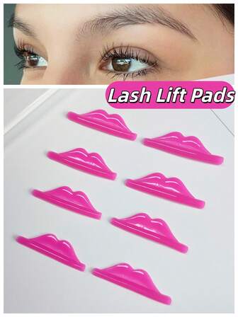 1 par de almohadillas autoadhesivas para levantar pestañas PERMANIA, varillas para rizar pestañas y escudos para el levantamiento de pestañas, adecuados para pestañas de longitud media a corta, aptos para salones, reutilizables después de la limpieza