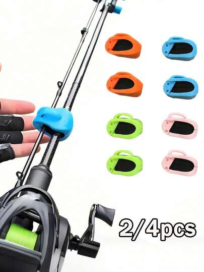 2/4 Stück Hochleistungs-Angelrutenhalter mit rutschfestem Griff - verstellbare Klemme, platzsparender Garage/Boot Dock Organizer, sichere Schrauben/Klebe-Montage - kompatibel mit Süßwasser/Salzwasser Angelruten - ideales Geschenk für Angler (Halloween/Weihnachten) - Garage, Boot, Hütte oder Zuhause Verwendung - robuste Konstruktion, Angelruten Aufbewahrung