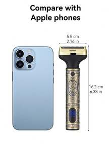 MIGUAN 三合一男士多功能剃须套装：理发器、鼻毛修剪器和电动剃须刀，USB充电，功能多样，数字显示，适合自用或送礼，旅行剃须套装 - 彩色 - 查看 10