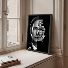 1张无框《风骚律师》单人海报，索尔·古德曼肖像，电视剧墙面艺术，美剧，律师主题装饰画，影迷礼物，宿舍墙面装饰画，卧室装饰画，复古风格印刷品，无框电视剧艺术画，生日礼物，粉丝礼物。 - 彩色 - 查看 3