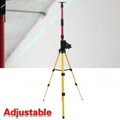 Adjustable Telescoping Pole W/ Tripod For Rotary And Line Laser Level