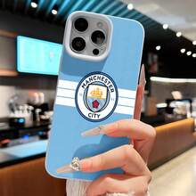 Funda para teléfono con el logo del Manchester City, compatible con  17,  16 Pro Max,  15 Pro Max,  13 y  12. Fabricada en TPU, ofrece protección contra caídas y golpes. Es una excelente opción para regalar a familiares, amigos, seres queridos, novios o novias, y también para Navidad.,fundas para celular,fundas de celular,funda de celular,fundas graciosas,fundas para celulares,fundas de ,fundas  11, 13,fundas para  14,case - Azul - Ver 6