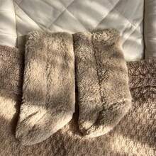 1 Pair Infant Plush Leg Warmers, Baby Boys Girls Winter Warm Coral Fleece Non-Slip Floor Leg Warmers - Multicolor - View 7