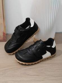 1双休闲学院风运动鞋，男女通用魔术贴多功能平底鞋