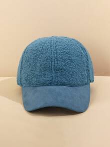 1pc Children's Solid Color Wool Baseball Cap, Suitable For Different Age Groups Of Children And Teenagers For Daily Warmth And Casual Wear - 1PC - View 12