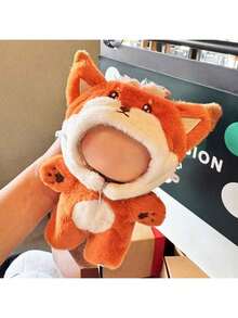 17cm Doll Clothing, Compatible With LBB First, Second, And Third Generation Dolls, Animal Shaped Doll Clothing, 6.7-Inch Doll Clothing Accessories, Zipper Hooded Jumpsuit, Furry Doll Dress Up (Excluding Dolls) - Multicolor - View 10