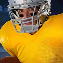 Funda para correa de barbilla - Manga para correa de barbilla |   Protector de barbilla transpirable para fútbol |   Protector de barbilla de fútbol, accesorios de fútbol, protector de barbilla de fútbol compatible con todos los cascos de fútbol - Blanco - Ver 3