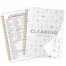 1 cuốn sổ lập kế hoạch dọn dẹp nhà cửa dành cho người lớn mắc ADHD, bao gồm lịch trình và danh sách kiểm tra dọn dẹp hàng tuần và hàng tháng, phù hợp cho nhà cửa, nhà bếp, phòng tắm, phòng ngủ, đồ dùng học tập/văn phòng, quà tặng cho nam và nữ, đồ dùng nhà bếp thiết yếu, dụng cụ dọn dẹp. - Nhiều màu - Xem 11