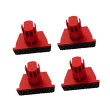 4 PPC Woodworking Bench Bench Bench Dogs Topper Woodworking Mesa Swork para posicionarse para carpintería carpinteríaWoodworking Benches - Rojo - Ver 1