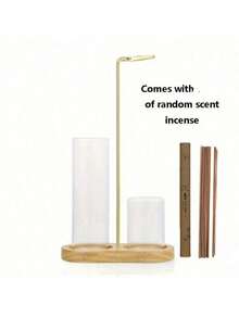 2-In-1 Incense Burner, Anti-Ash, With Glass Ash Tray And Incense Stick Holder, Suitable For Meditation, Yoga, Spa, Home Decor, Random Style - Multicolor - View 11