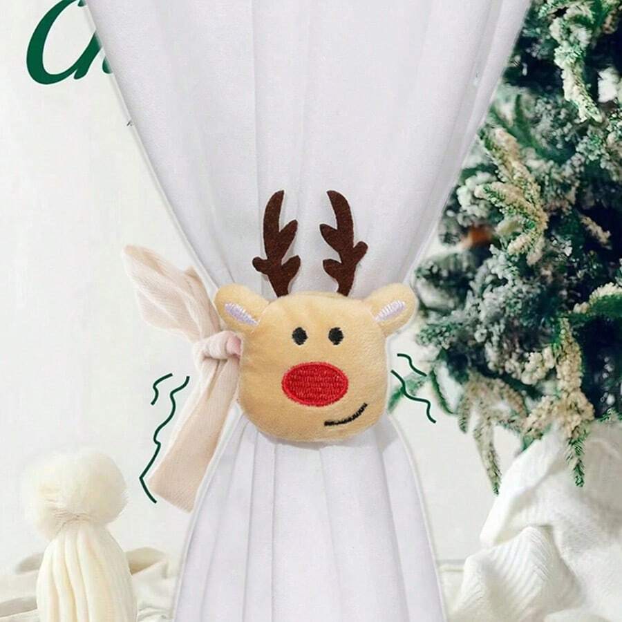 1pc/2pcs/4pcs Cartoon Doll Curtain Clips Party Decorative Curtain Accessories - Multicolor - View 1