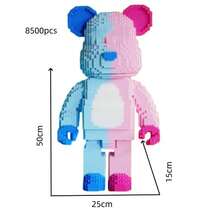 10000片超大熊积木套装 - 送给男孩女孩的完美礼物，也适合办公室和家居装饰，DIY手工创意拼搭玩具，适合节日、生日、感恩节、情人节、万圣节、圣诞节等场合 - 适合14岁及以上人群 | 混合颜色，耐用ABS材质