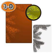 3D Texture Fades Embossing Folder,Pine Branches Plastic Embossing Folders Template For For Card Making Scrapbooking And Other Paper Crafts,Scrapbooking Paper Craft Album Stamps DIY Decor - Multicolor - View 1