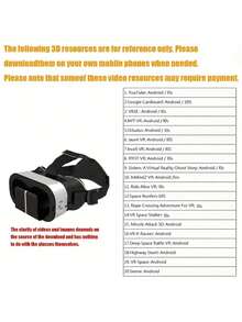 3D VR Headset | Head-Mounted VR Glasses Compatible With 4.7-6.53 Inch Smartphones, Android System - White - View 9