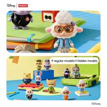 Bộ tượng nhỏ MINISO Disney Zootopia Cuộc sống thường nhật, hộp bí ẩn dễ thương, trang phục có thể thay đổi, mô hình thu nhỏ, trang trí bàn làm việc tại nhà. - Nhiều màu - Xem 3
