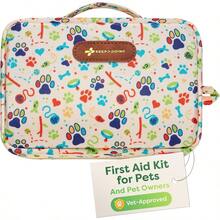 KeepGoing - Kit de primeros auxilios para perros - Kit de emergencia para mascotas para perros y gatos - Accesorios de viaje para perros para coche camping y senderismo - Patas - Ver 1