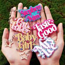 Personalisierter doppelschichtiger Acryl-Schlüsselanhänger - graviert individuell, romantisches Valentinstags-Geschenk geeignet für Paare und Geliebte, elegantes Souvenir, langanhaltend Design, perfekt für Taschen und besondere Anlässe - Verschiedenfarbig - Übersicht 6