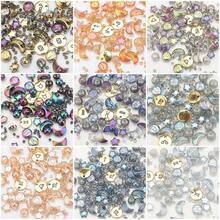215pcs Multi-Style Glass Beads Set, Including Star, Moon, Round Beads, Initial Letter Zodiac Sign Metal Tags, DIY Jewelry Making Supplies For Necklace, Bracelet, Women's Jewelry, Phone Charm, Keychain, Birthday Gift, Holiday Gift - Star, Moon, Letter, Constellation Color - View 7