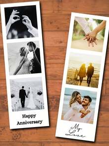 个性化照片打印 - 定制周年纪念日和情人节礼物（送给他/她）| 送给男友、女友、挚友的独特浪漫礼物 | 生日、周年纪念日的温馨礼物 | 可直接装裱的爱情故事艺术作品。送给她的礼物，送给他的礼物，情侣照，圣诞礼物，送给家人，客厅装饰 - 多色 - 查看 5