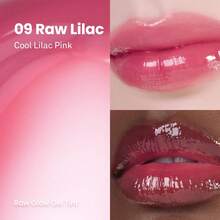 hince Raw Glow Lip Tint RAW LILAC 09 4ml - Stain Glazed, Glossy Dewy Lip Gloss, Non Sticky & Long Wearing For Natural Glass Glow, Hydrating, Moisturizing Liquid Lipstick, Vegan - 生丁香 09 - 查看 2