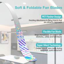 2/3/4 pezzi Ventilatore anti-mosche alimentato a batteria/USB - Ventilatore anti-mosche da tavolo efficiente con pale morbide, adatto per casa, picnic, barbecue, portatile anti-insetti, funzionamento silenzioso, ≤36V - nero - Visualizzare 9