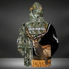 Customized Name Deer Hoodies Hunting Unisex Hoodies 3D All Over Printed Full Size S-5XL DS93002 Print For Men Women Him Her - 風格 - 查看 6