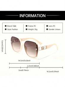 [Classic Retro Rectangular Fashion Glasses] Women's Classic Retro Rectangular Frame Fashion Glasses - PC Lenses, Plastic Frame,, Party, Music Festival Decorative Glasses,, Travel, Beach Accessories OUVP - Black Frame With Gray Lenses - View 4