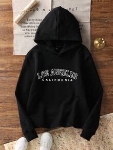 3 件套 Tween Boy 纽约 & 布鲁克林 & 洛杉矶文字印花羊毛衫 LiPullover 运动衫odie 运动衫套装，温暖舒适，适合秋冬 - 灰色 - 查看 2