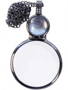 Jewelers Loupe 5 Colors Magnifying Glass Necklace Practical Vintage Reading Helper Jewelry Decor Pendant Holiday Mother Grandma Gift Student Reading Magnifier - 白色-a - 查看 10