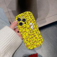 Adecuado para fundas de 16 Plus//Pro/minimalista 15 moda creativa 14/plus/pro//13/12/11/xs, Olas Crema, Funda Impresa, Funda para Smartphone, Impresión Creativa, Accesorio de Moda, Impresión, Funda Ligera, Usuarios de, Minimalista - Blanco - Ver 4