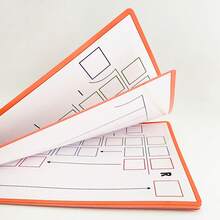 10 piezas de pizarras de práctica de división matemática de doble cara reutilizables con hojas de trabajo de borrado en seco para niños de escuela primaria, aprendizaje de división larga con pizarras blancas - Multicolor - Ver 12
