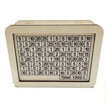 New Wooden Money Box Reusable Handmade Money Saving Box Crafts With Saving Money Goals Counter Coin Tray Storage Case Children - Multicolor - View 13