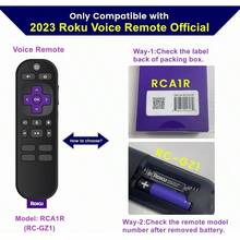 Funda de silicona con cordón para el control remoto oficial de Roku Voice Remote RCA1R RC-GZ1, que brilla en la oscuridad, para reproductores de Roku y televisores - VERDE BRILLANTE - Ver 4