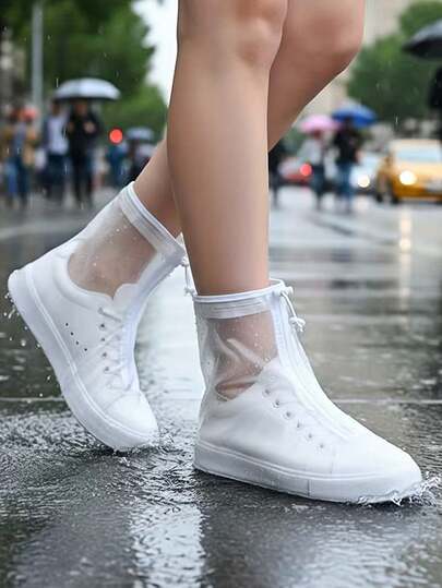 1双/2双乳胶防水防滑鞋套，可重复使用，防水保护，户外乳胶雨靴防水鞋套，可重复使用，防雨。多种颜色可选，防雨防沙硅胶雨鞋套，硅胶防水鞋套，雨天鞋套，可重复使用防滑雨靴，适合雨天、草地和清洁用途（适合37-45码），妇女节、旅行必备、婚礼回礼、Y2K、卧室、汽车配件、厨房装饰