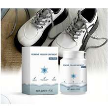 Gel quitamanchas y blanqueador para zapatos, limpia la oxidación y las manchas, elimina el borde amarillento, gel para zapatillas blancas sin necesidad de agua - Blanco - Ver 4